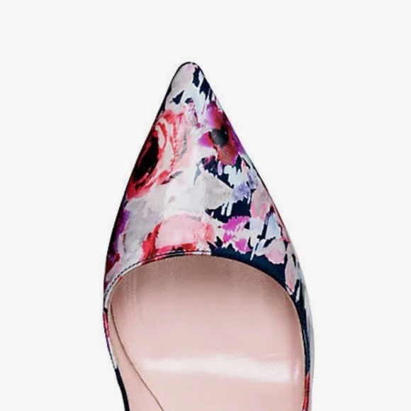 Kate Spade New York Licorice Floral Pointed-Toe Heels - Picture 4 of 11